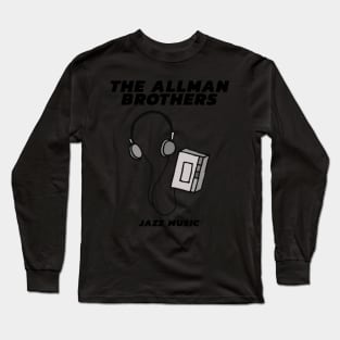 The Allman Brothers / Cassette Tape Style Long Sleeve T-Shirt